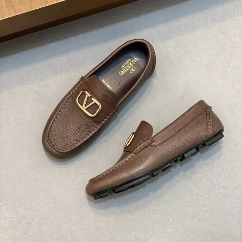 Wholesale Valentino Leather Shoes For Men #1329565 $115.00 USD, Wholesale Quality Replica Valentino Leather Shoes