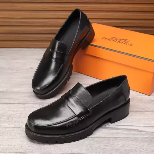 Wholesale Hermes Leather Shoes For Men #1329631 $96.00 USD, Wholesale Quality Replica Hermes Leather Shoes