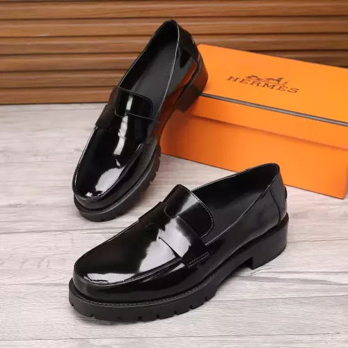 Wholesale Hermes Leather Shoes For Men #1329632 $96.00 USD, Wholesale Quality Replica Hermes Leather Shoes