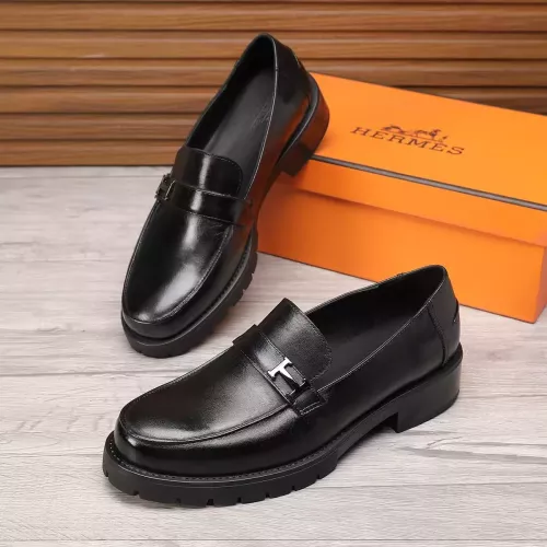 Wholesale Hermes Leather Shoes For Men #1329633 $96.00 USD, Wholesale Quality Replica Hermes Leather Shoes