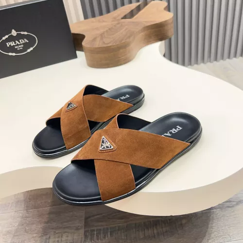 Wholesale Prada Slippers For Men #1329871 $92.00 USD, Wholesale Quality Replica Prada Slippers