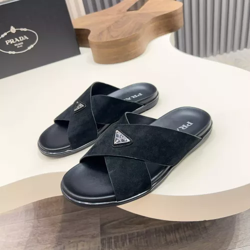 Wholesale Prada Slippers For Men #1329873 $92.00 USD, Wholesale Quality Replica Prada Slippers