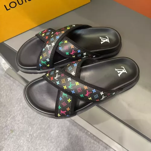 Wholesale Louis Vuitton Slippers For Men #1330005 $60.00 USD, Wholesale Quality Replica Louis Vuitton Slippers