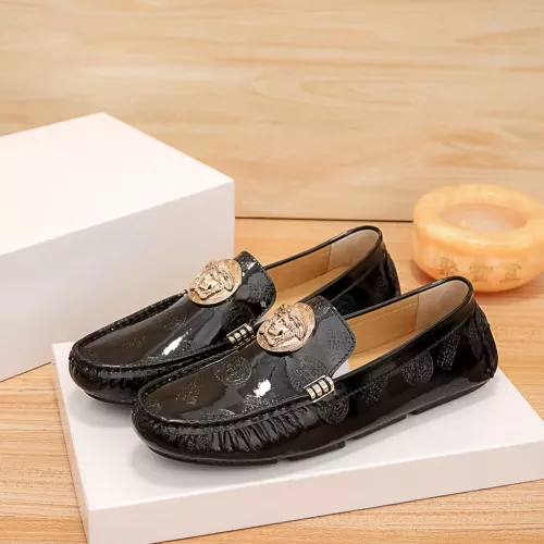 Wholesale Versace Leather Shoes For Men #1330112 $72.00 USD, Wholesale Quality Replica Versace Leather Shoes