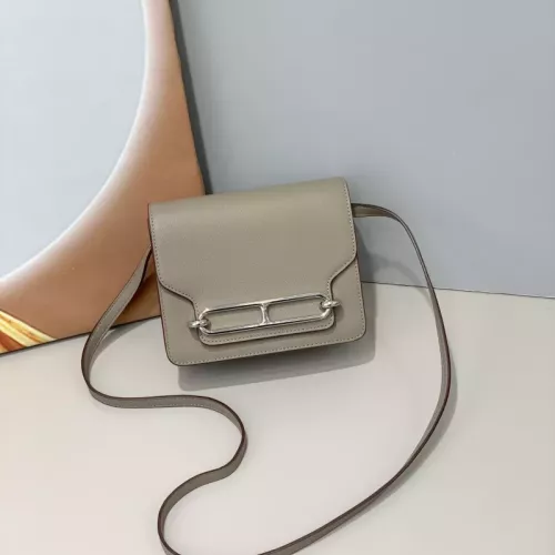 Wholesale Hermes AAA Quality Messenger Bags In Silver For Women #1330178 $72.00 USD, Wholesale Quality Replica Hermes AAA Quality Messenger Bags