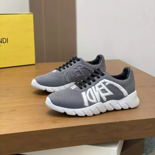 Wholesale Fendi Casual Shoes For Men #1330553 $115.00 USD, Wholesale Quality Replica Fendi Casual Shoes