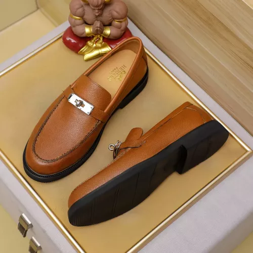 Wholesale Hermes Leather Shoes For Men #1330752 $85.00 USD, Wholesale Quality Replica Hermes Leather Shoes