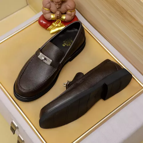 Wholesale Hermes Leather Shoes For Men #1330753 $85.00 USD, Wholesale Quality Replica Hermes Leather Shoes