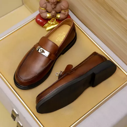 Wholesale Hermes Leather Shoes For Men #1330756 $85.00 USD, Wholesale Quality Replica Hermes Leather Shoes