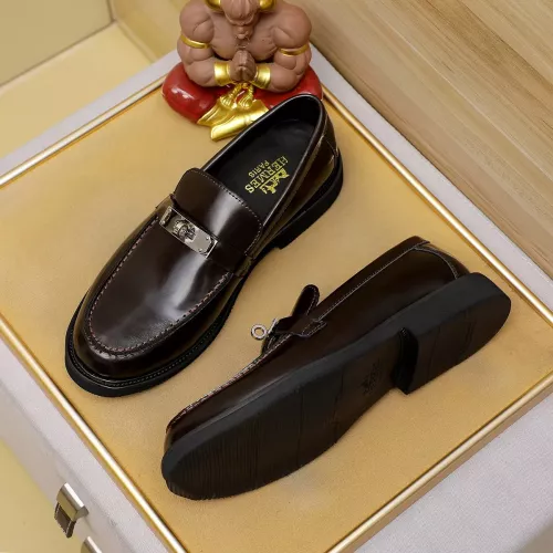 Wholesale Hermes Leather Shoes For Men #1330757 $85.00 USD, Wholesale Quality Replica Hermes Leather Shoes