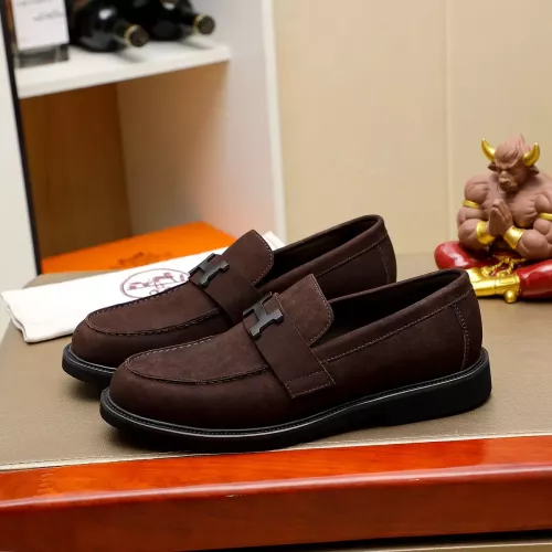 Wholesale Hermes Leather Shoes For Men #1330761 $85.00 USD, Wholesale Quality Replica Hermes Leather Shoes