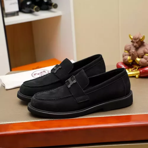 Wholesale Hermes Leather Shoes For Men #1330762 $85.00 USD, Wholesale Quality Replica Hermes Leather Shoes