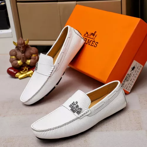 Wholesale Hermes Leather Shoes For Men #1330763 $72.00 USD, Wholesale Quality Replica Hermes Leather Shoes