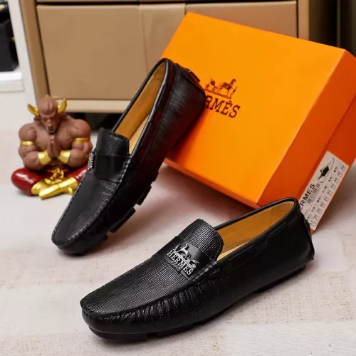 Wholesale Hermes Leather Shoes For Men #1330765 $72.00 USD, Wholesale Quality Replica Hermes Leather Shoes