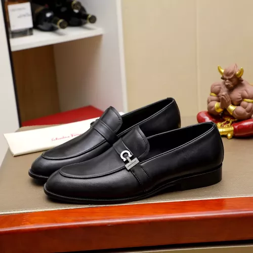 Wholesale Salvatore Ferragamo Leather Shoes For Men #1330776 $85.00 USD, Wholesale Quality Replica Salvatore Ferragamo Leather Shoes
