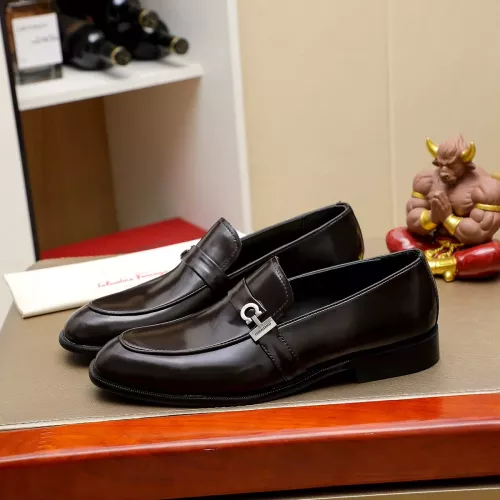 Wholesale Salvatore Ferragamo Leather Shoes For Men #1330779 $85.00 USD, Wholesale Quality Replica Salvatore Ferragamo Leather Shoes