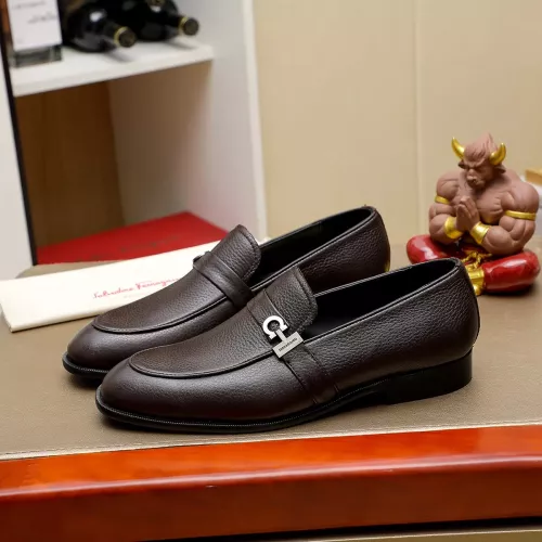 Wholesale Salvatore Ferragamo Leather Shoes For Men #1330781 $85.00 USD, Wholesale Quality Replica Salvatore Ferragamo Leather Shoes