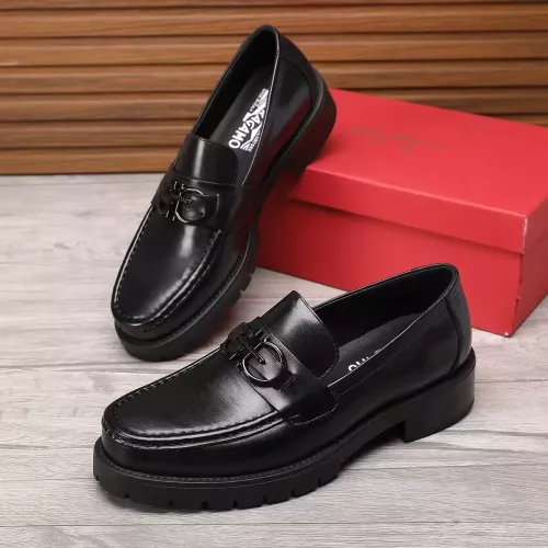 Wholesale Salvatore Ferragamo Leather Shoes For Men #1330801 $96.00 USD, Wholesale Quality Replica Salvatore Ferragamo Leather Shoes