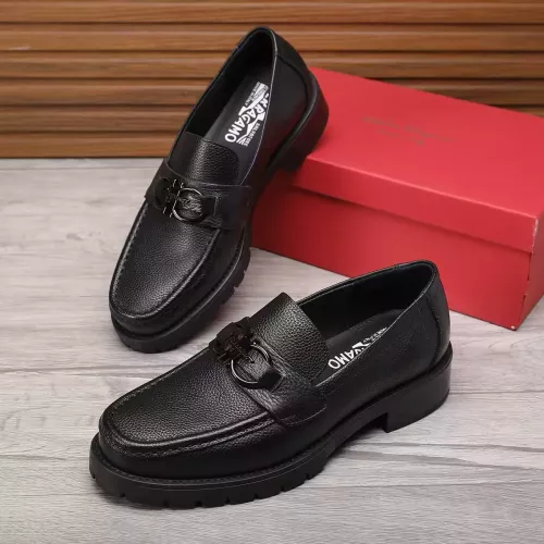 Wholesale Salvatore Ferragamo Leather Shoes For Men #1330803 $96.00 USD, Wholesale Quality Replica Salvatore Ferragamo Leather Shoes
