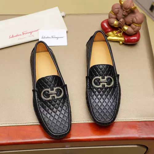 Wholesale Salvatore Ferragamo Leather Shoes For Men #1330809 $76.00 USD, Wholesale Quality Replica Salvatore Ferragamo Leather Shoes