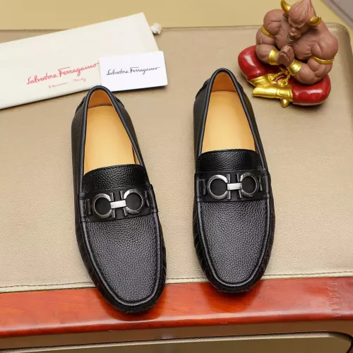 Wholesale Salvatore Ferragamo Leather Shoes For Men #1330811 $76.00 USD, Wholesale Quality Replica Salvatore Ferragamo Leather Shoes