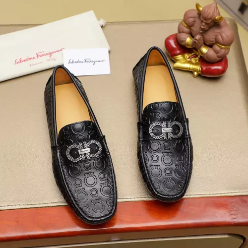 Wholesale Salvatore Ferragamo Leather Shoes For Men #1330812 $76.00 USD, Wholesale Quality Replica Salvatore Ferragamo Leather Shoes