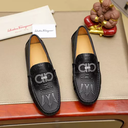 Wholesale Salvatore Ferragamo Leather Shoes For Men #1330814 $76.00 USD, Wholesale Quality Replica Salvatore Ferragamo Leather Shoes