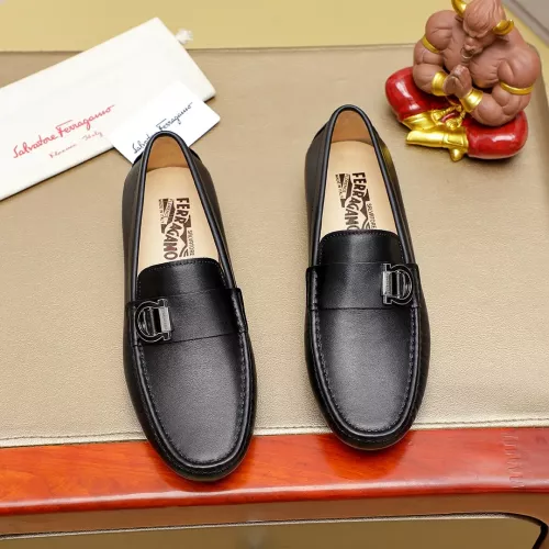 Wholesale Salvatore Ferragamo Leather Shoes For Men #1330820 $72.00 USD, Wholesale Quality Replica Salvatore Ferragamo Leather Shoes