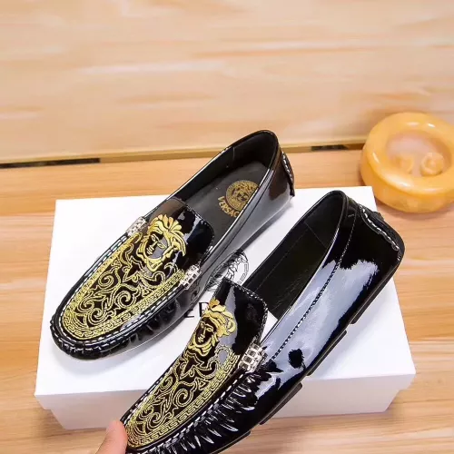 Wholesale Versace Leather Shoes For Men #1330826 $72.00 USD, Wholesale Quality Replica Versace Leather Shoes