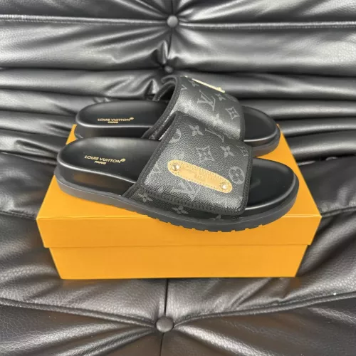 Wholesale Louis Vuitton Slippers For Men #1330837 $56.00 USD, Wholesale Quality Replica Louis Vuitton Slippers