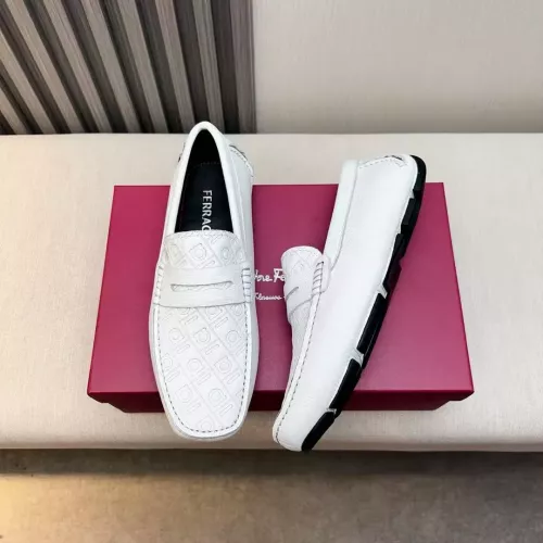 Wholesale Salvatore Ferragamo Leather Shoes For Men #1330933 $100.00 USD, Wholesale Quality Replica Salvatore Ferragamo Leather Shoes
