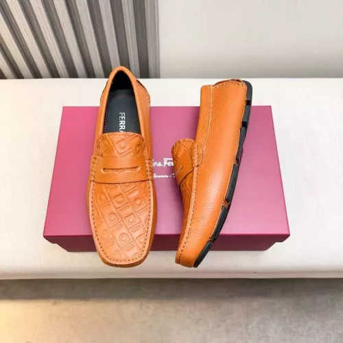 Wholesale Salvatore Ferragamo Leather Shoes For Men #1330935 $100.00 USD, Wholesale Quality Replica Salvatore Ferragamo Leather Shoes