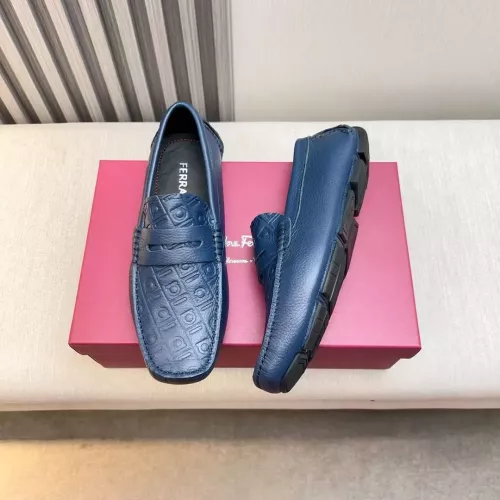 Wholesale Salvatore Ferragamo Leather Shoes For Men #1330936 $100.00 USD, Wholesale Quality Replica Salvatore Ferragamo Leather Shoes