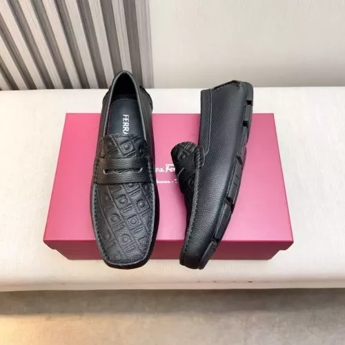 Wholesale Salvatore Ferragamo Leather Shoes For Men #1330938 $100.00 USD, Wholesale Quality Replica Salvatore Ferragamo Leather Shoes