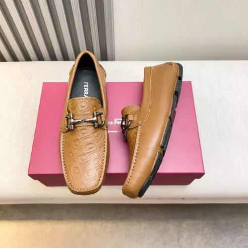 Wholesale Salvatore Ferragamo Leather Shoes For Men #1330939 $100.00 USD, Wholesale Quality Replica Salvatore Ferragamo Leather Shoes