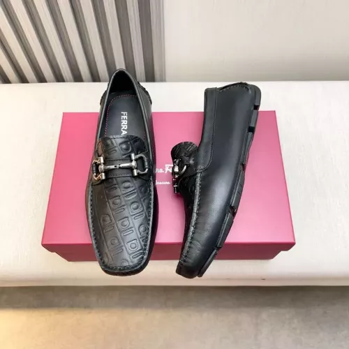 Wholesale Salvatore Ferragamo Leather Shoes For Men #1330942 $100.00 USD, Wholesale Quality Replica Salvatore Ferragamo Leather Shoes