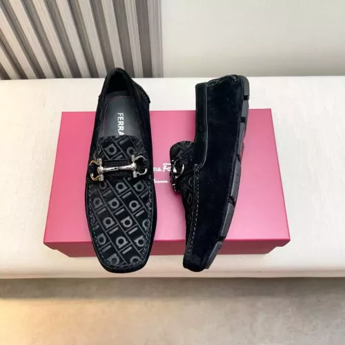Wholesale Salvatore Ferragamo Leather Shoes For Men #1330943 $100.00 USD, Wholesale Quality Replica Salvatore Ferragamo Leather Shoes