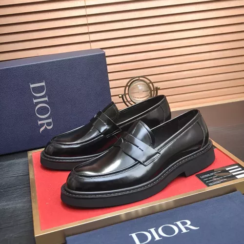 Wholesale Christian Dior Leather Shoes For Men #1331051 $140.00 USD, Wholesale Quality Replica Christian Dior Leather Shoes