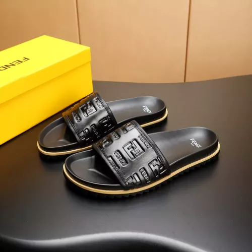 Wholesale Fendi Slippers For Men #1331169 $68.00 USD, Wholesale Quality Replica Fendi Slippers