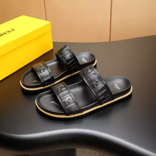 Wholesale Fendi Slippers For Men #1331170 $68.00 USD, Wholesale Quality Replica Fendi Slippers