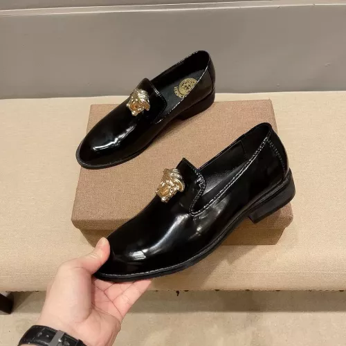 Wholesale Versace Leather Shoes For Men #1331212 $85.00 USD, Wholesale Quality Replica Versace Leather Shoes