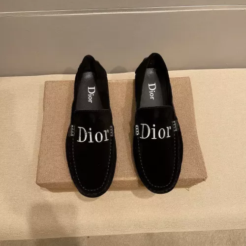 Wholesale Christian Dior Leather Shoes For Men #1331217 $76.00 USD, Wholesale Quality Replica Christian Dior Leather Shoes