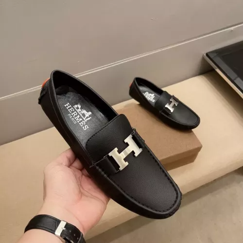 Wholesale Hermes Leather Shoes For Men #1331219 $76.00 USD, Wholesale Quality Replica Hermes Leather Shoes