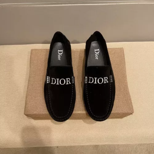Wholesale Christian Dior Leather Shoes For Men #1331220 $76.00 USD, Wholesale Quality Replica Christian Dior Leather Shoes