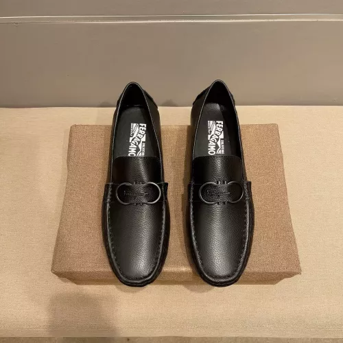 Wholesale Salvatore Ferragamo Leather Shoes For Men #1331225 $76.00 USD, Wholesale Quality Replica Salvatore Ferragamo Leather Shoes