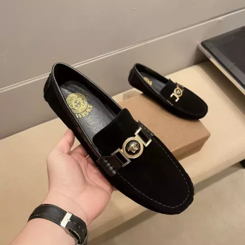 Wholesale Versace Leather Shoes For Men #1331241 $76.00 USD, Wholesale Quality Replica Versace Leather Shoes