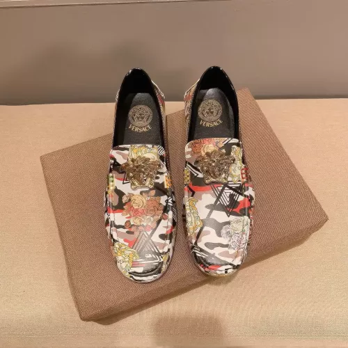 Wholesale Versace Leather Shoes For Men #1331246 $76.00 USD, Wholesale Quality Replica Versace Leather Shoes