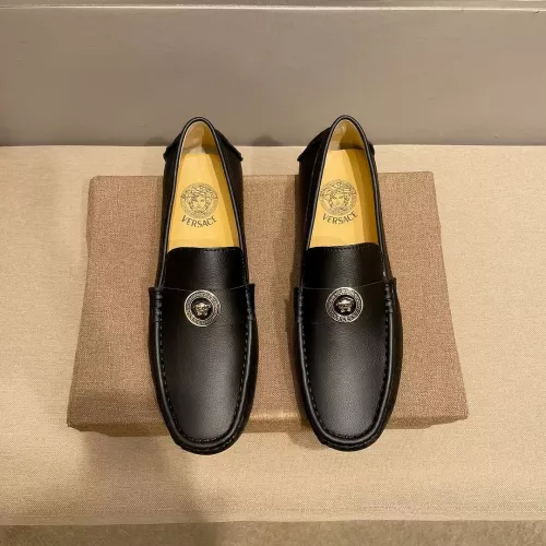 Wholesale Versace Leather Shoes For Men #1331247 $76.00 USD, Wholesale Quality Replica Versace Leather Shoes
