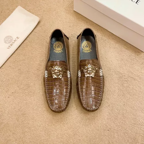 Wholesale Versace Leather Shoes For Men #1331288 $76.00 USD, Wholesale Quality Replica Versace Leather Shoes