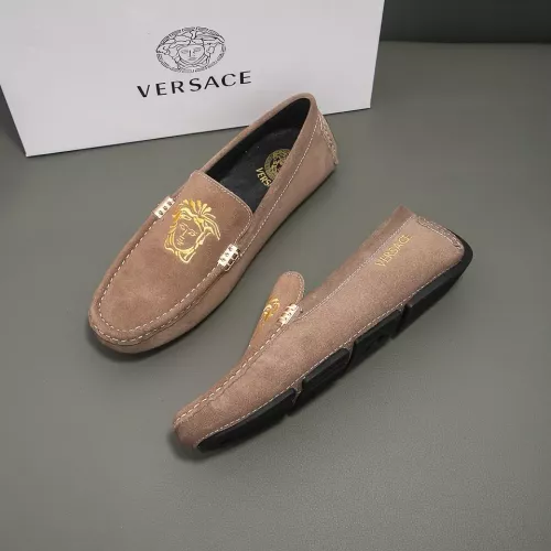 Wholesale Versace Leather Shoes For Men #1331291 $76.00 USD, Wholesale Quality Replica Versace Leather Shoes